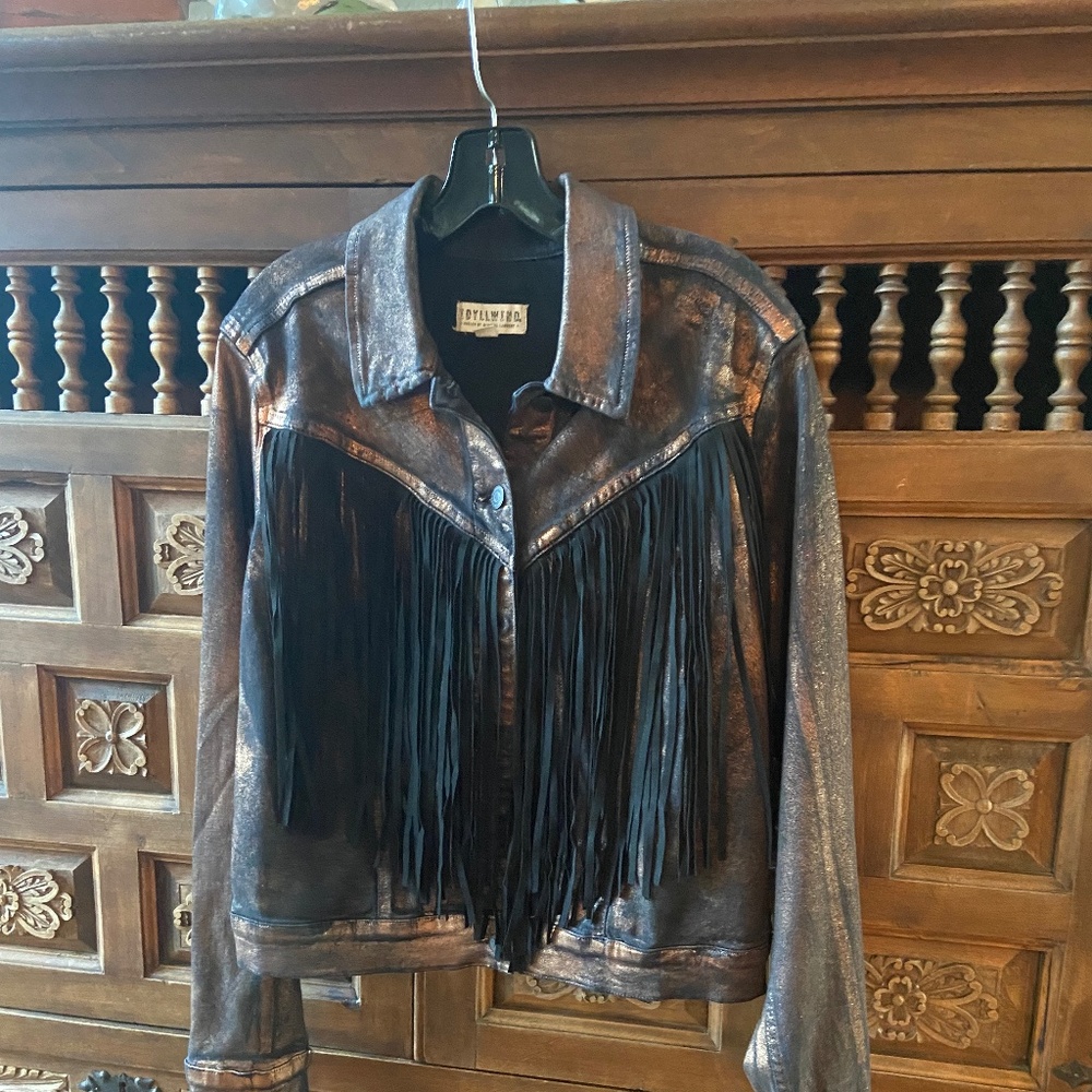 Idyllwind Miranda Lambert Western Faux Leather Fringe Jacket Size Medium